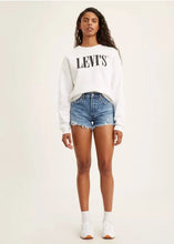 Load image into Gallery viewer, Levi's Canada 501 Original Short in medium blue with distressing and freyed edge Oxnard Athens