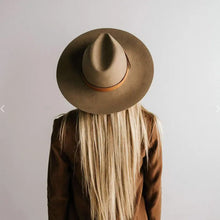 Load image into Gallery viewer, Emma Wide Brim Fedora Acorn Home + Apparel
