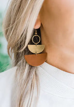 Load image into Gallery viewer, Half Moon Stacked Dangle Earrings Acorn Home + Apparel