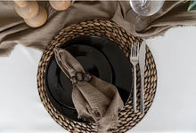 Load image into Gallery viewer, Linen Dinner Napkins Acorn Home + Apparel