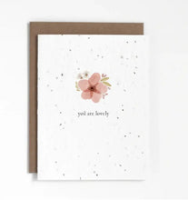 Load image into Gallery viewer, Plantable Greeting Card - You Are Lovely Acorn Home + Apparel