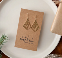 Load image into Gallery viewer, Art Deco Diamond Shape Earrings