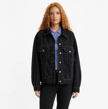 Load image into Gallery viewer, Levi's denim jacket washed black 90s trucker, Road Less Traveled.