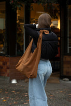 Load image into Gallery viewer, Suede Knot Tote Acorn Home + Apparel