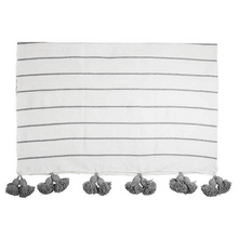 Load image into Gallery viewer, Pokoloko Moroccan Pom Blanket