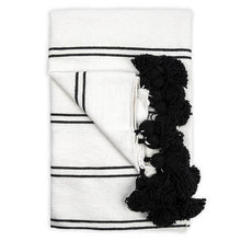 Load image into Gallery viewer, Pokoloko Moroccan Pom Blanket