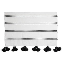 Load image into Gallery viewer, Pokoloko Moroccan Pom Blanket