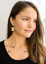 Load image into Gallery viewer, Half Moon Statement Earring
