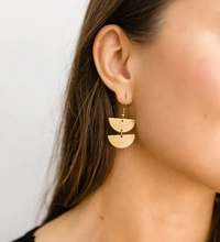Load image into Gallery viewer, Half Moon Statement Earring
