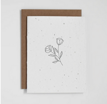 Load image into Gallery viewer, Plantable Greeting Card - Floral
