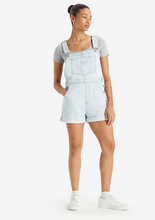 Load image into Gallery viewer, light blue shortall Levi&#39;s vintage Canada overalls shorts
