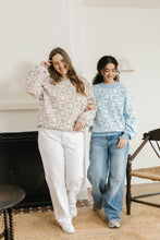 Load image into Gallery viewer, Floral Checkered Sweater Acorn Home + Apparel
