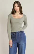 Load image into Gallery viewer, Sally Ribbed Top Acorn Home + Apparel
