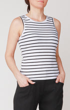 Load image into Gallery viewer, Canadian fashion, spring fashion, summer fashion, Stripe tank, bamboo
