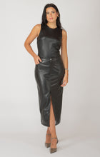 Load image into Gallery viewer, Faux Leather Midi Skirt
