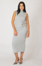 Load image into Gallery viewer, Dex grey sweater skirt, midi length, Canadian.
