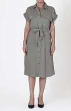 Load image into Gallery viewer, Sage Utility Dress
