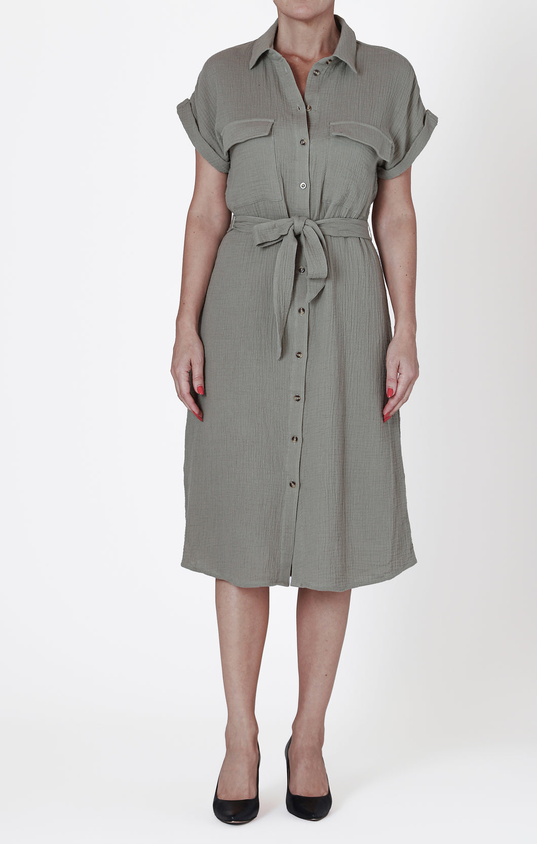 Sage Utility Dress