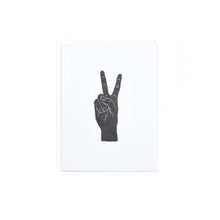 Load image into Gallery viewer, Greeting Card - Peace Fingers
