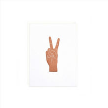 Load image into Gallery viewer, Greeting Card - Peace Fingers
