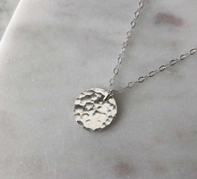 Load image into Gallery viewer, Hammered Medallion Necklace
