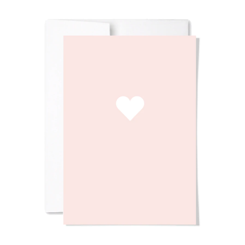 Greeting Card - Pink Heart