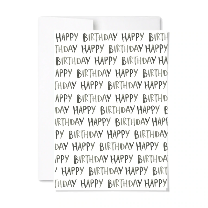 Greeting Card - Happy Happy Happy Birthday
