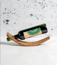 Load image into Gallery viewer, Olivewood Wine Bottle Holder
