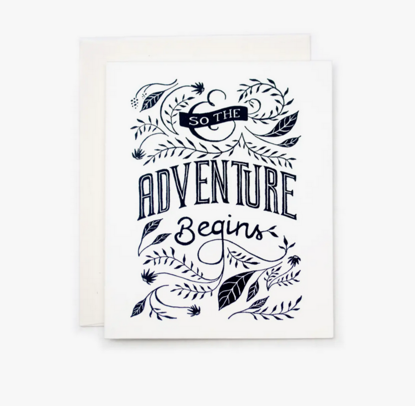 Greeting Card - So the Adventure Begins