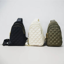 Load image into Gallery viewer, Quilted Sling Backpack

