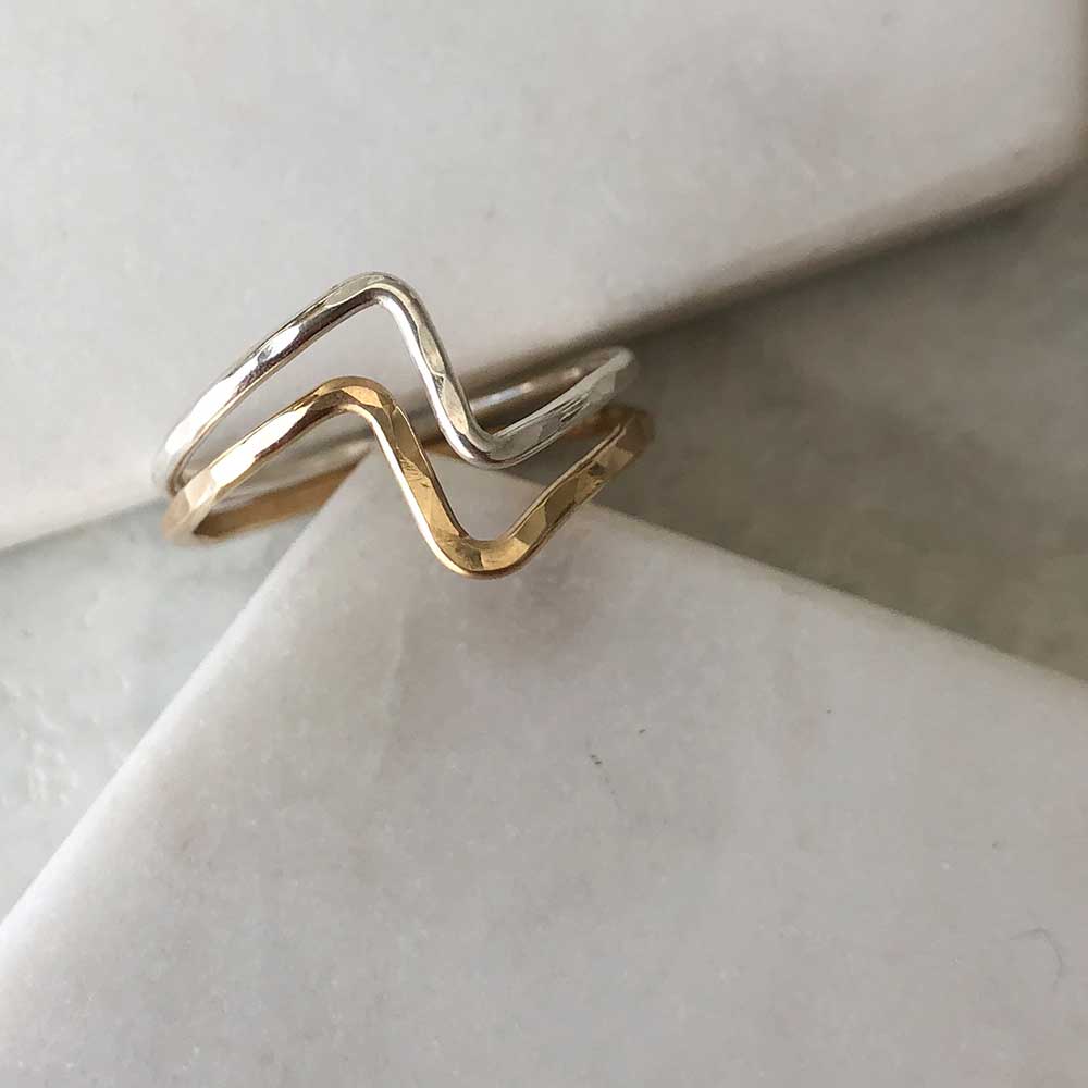 Zig Zag Stacking Ring