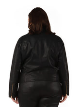 Load image into Gallery viewer, Faux Leather Moto Jacket
