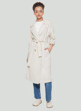 Load image into Gallery viewer, Double Breasted Knit Trench Jacket
