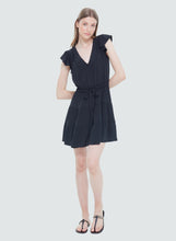 Load image into Gallery viewer, Ruffle Sleeve Jacquard Mini Dress
